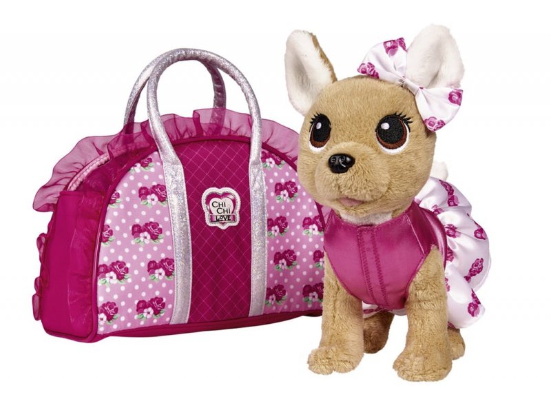 digtere indenlandske Admin Chi Chi Love - Chihuahua Hunde Bamse Med Taske - Rose Fashion - Pink -  Smartguiden