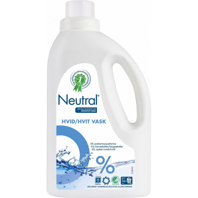 Neutral flydende vaskemiddel - White 1,0 L